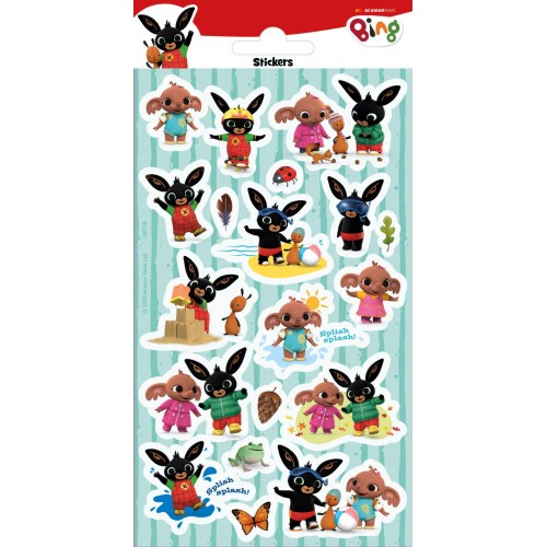 Bing Splash glitter sticker set