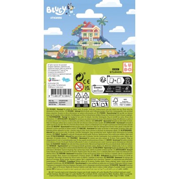 Bluey Bingo mini sticker set