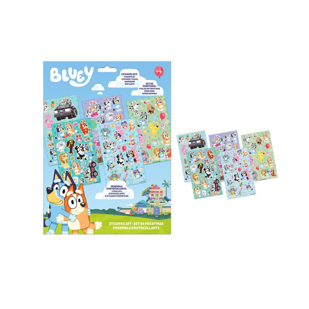 Bluey Life sticker set 5 sheets