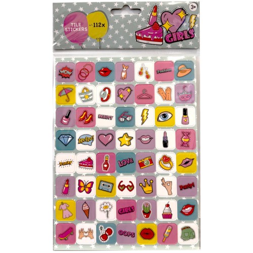 Colour Make Up Girly sticker set 112 pcs