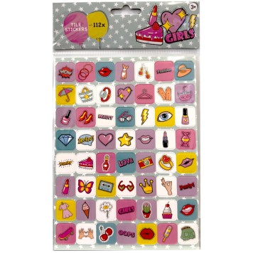 Colour Make Up Girly sticker set 112 pcs
