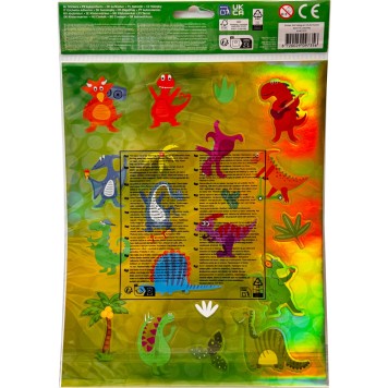 Dinosaur Habitat holographic sticker