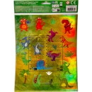 Dinosaur Habitat holographic sticker