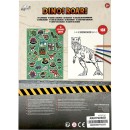 Dinosaur Roar coloring book with stickers 16 pages