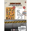 Dinosaur Roar coloring book with stickers 16 pages A5
