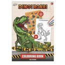 Dinosaur Roar coloring book with stickers 16 pages A5