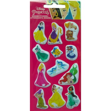 Disney Princess Friends Disney Princess Glittery Puffy Foam Sticker Set