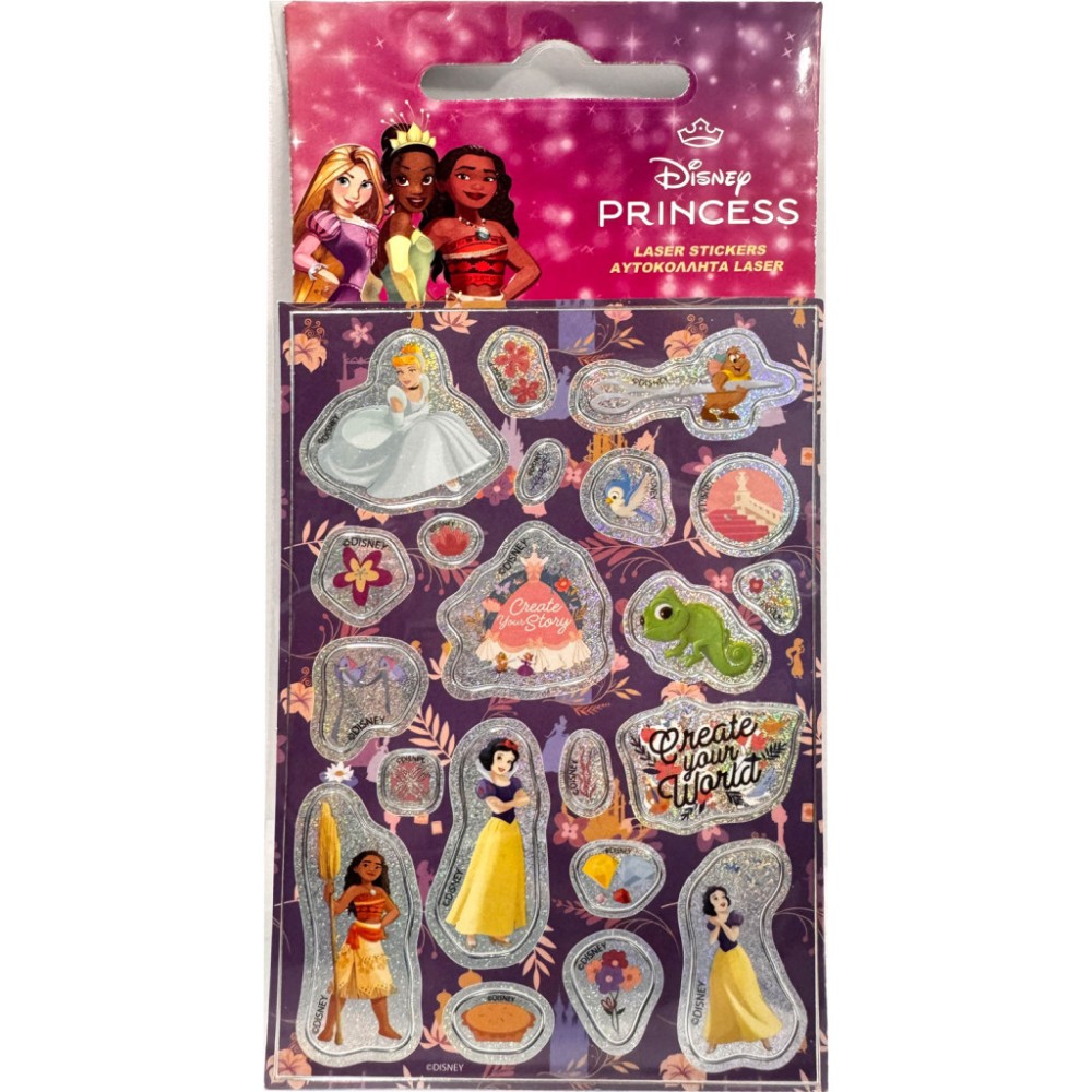 Disney Princess Story hologram sticker set