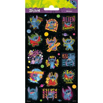 Disney Lilo and Stitch Extrovert glitter sticker set