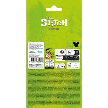 Disney Lilo and Stitch Extrovert glitter sticker set