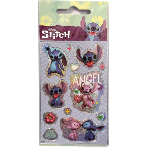 Disney Lilo and Stitch Kiss hologrammos matrica szett