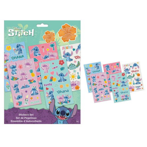 Disney Lilo and Stitch Ohana sticker set 5 sheets