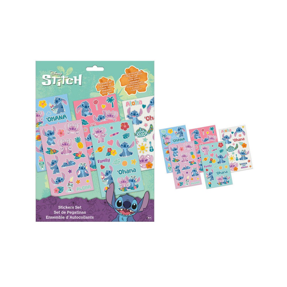 Disney Lilo and Stitch Ohana sticker set 5 sheets