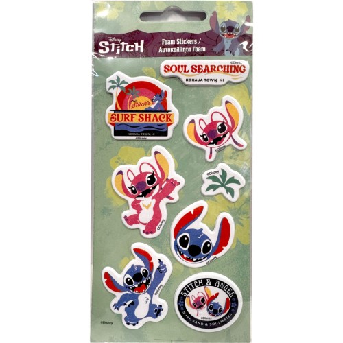Disney Lilo and Stitch Surf Shack puffy foam sticker set