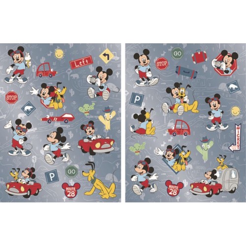 Disney Mickey  and Pluto holographic sticker set