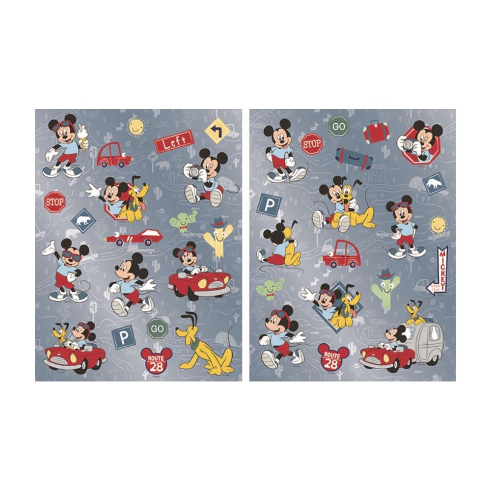Disney Mickey  and Pluto holographic sticker set