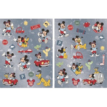 Disney Mickey  and Pluto holographic sticker set