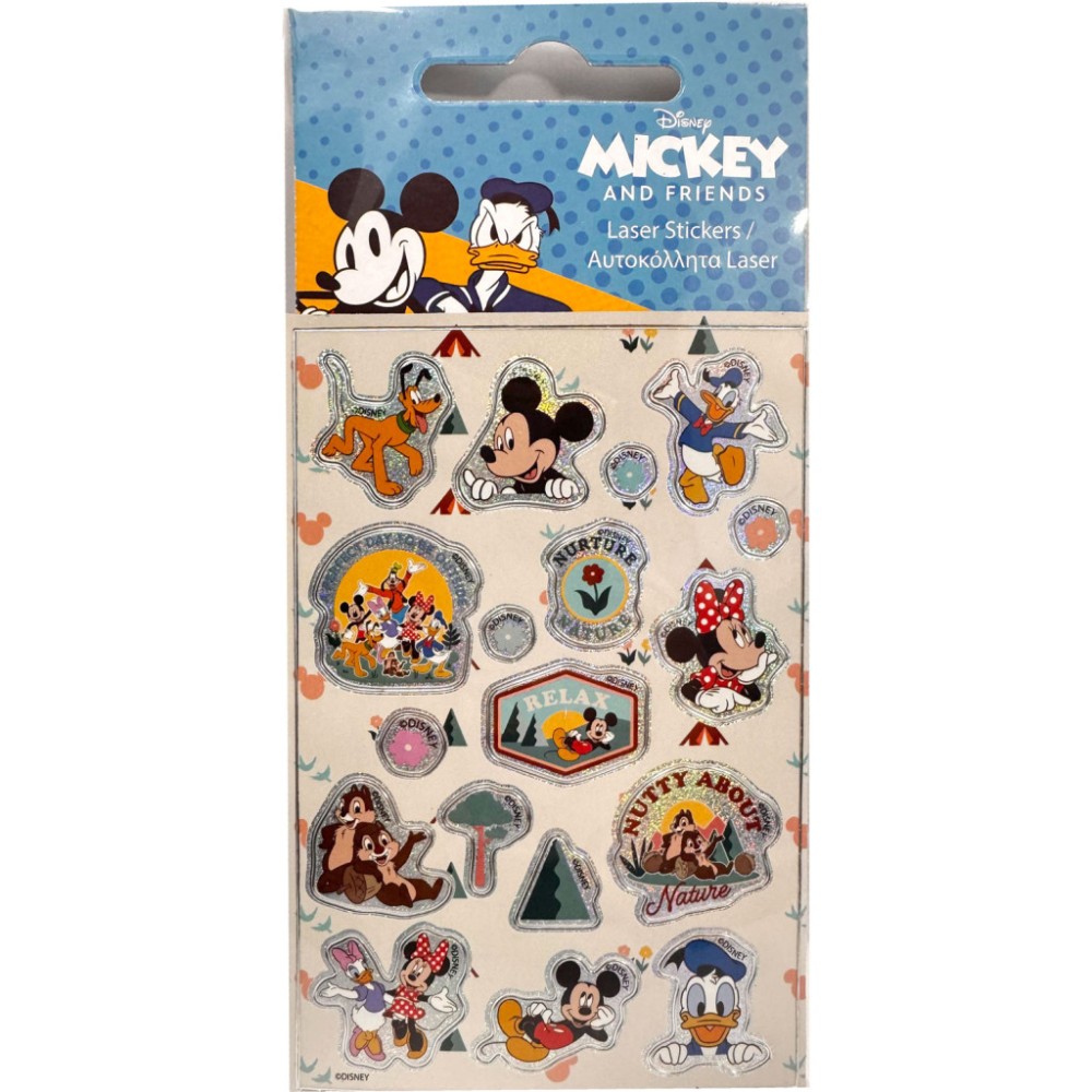 Disney Mickey  Relax hologram sticker set