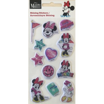 Disney Minnie  Smiles sparkling puffy foam sticker set