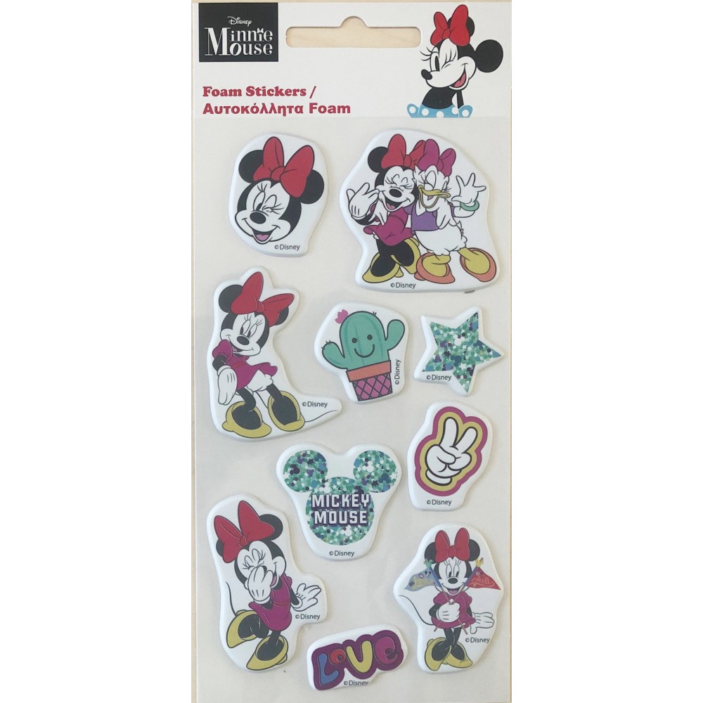 Disney Minnie  Smiles puffy foam sticker set