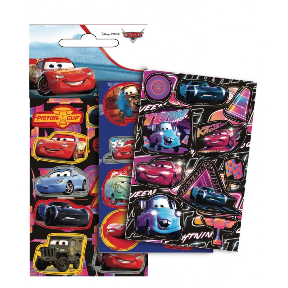 Disney Cars Adventure holographic sticker set