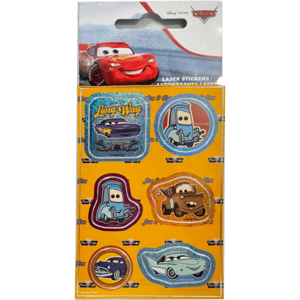 Disney Cars Long Way Holographic Sticker Set