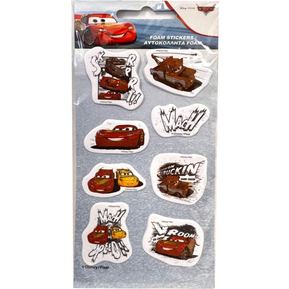 Disney Cars Mach puffy foam sticker set