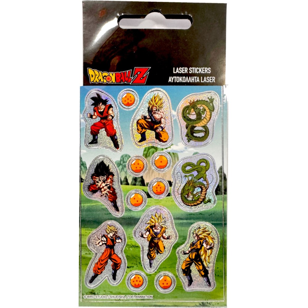 Dragon Ball Progress holographic sticker set