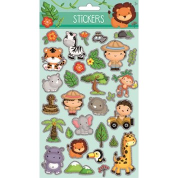 Jungle hologram foam sticker