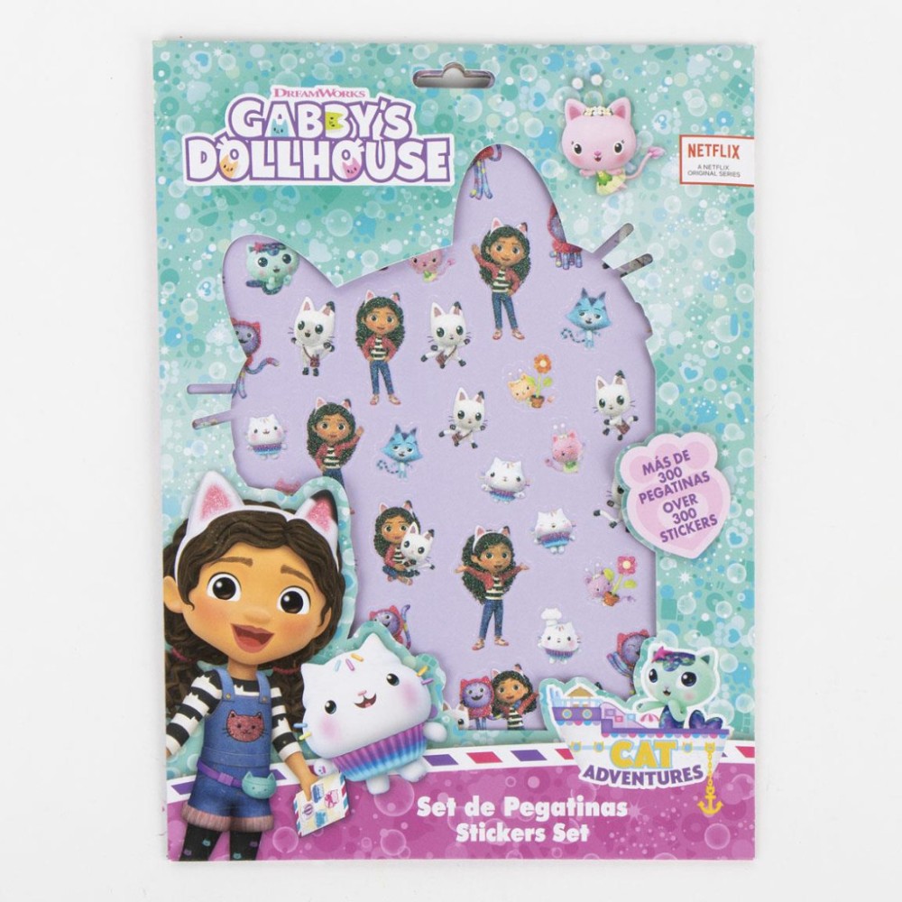 Gabby's Dollhouse Adventures sticker set 300 pieces
