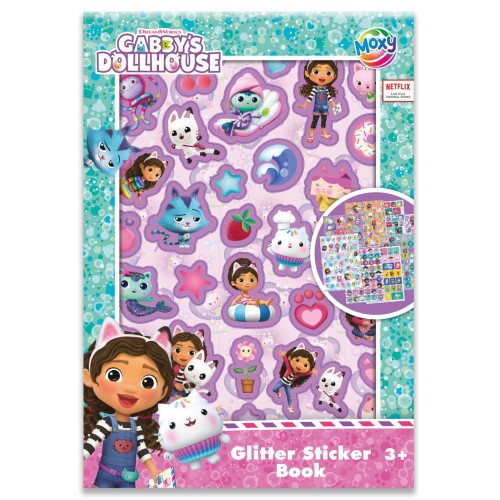 Gabby's Dollhouse Cats glitter sticker book