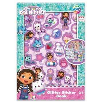 Gabby's Dollhouse Cats glitter sticker book
