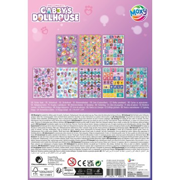 Gabby's Dollhouse Cats glitter sticker book