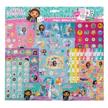 Gabby's Dollhouse Cats Super sticker set with game