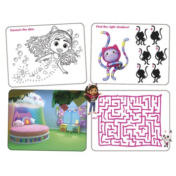 Gabby's Dollhouse Cats Super sticker set with game