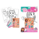 Gabby's Dollhouse coloring + sticker set