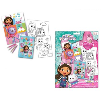 Gabby's Dollhouse Smoothie Land coloring set