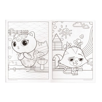 Gabby's Dollhouse Sprinkle Party coloring and sticker set