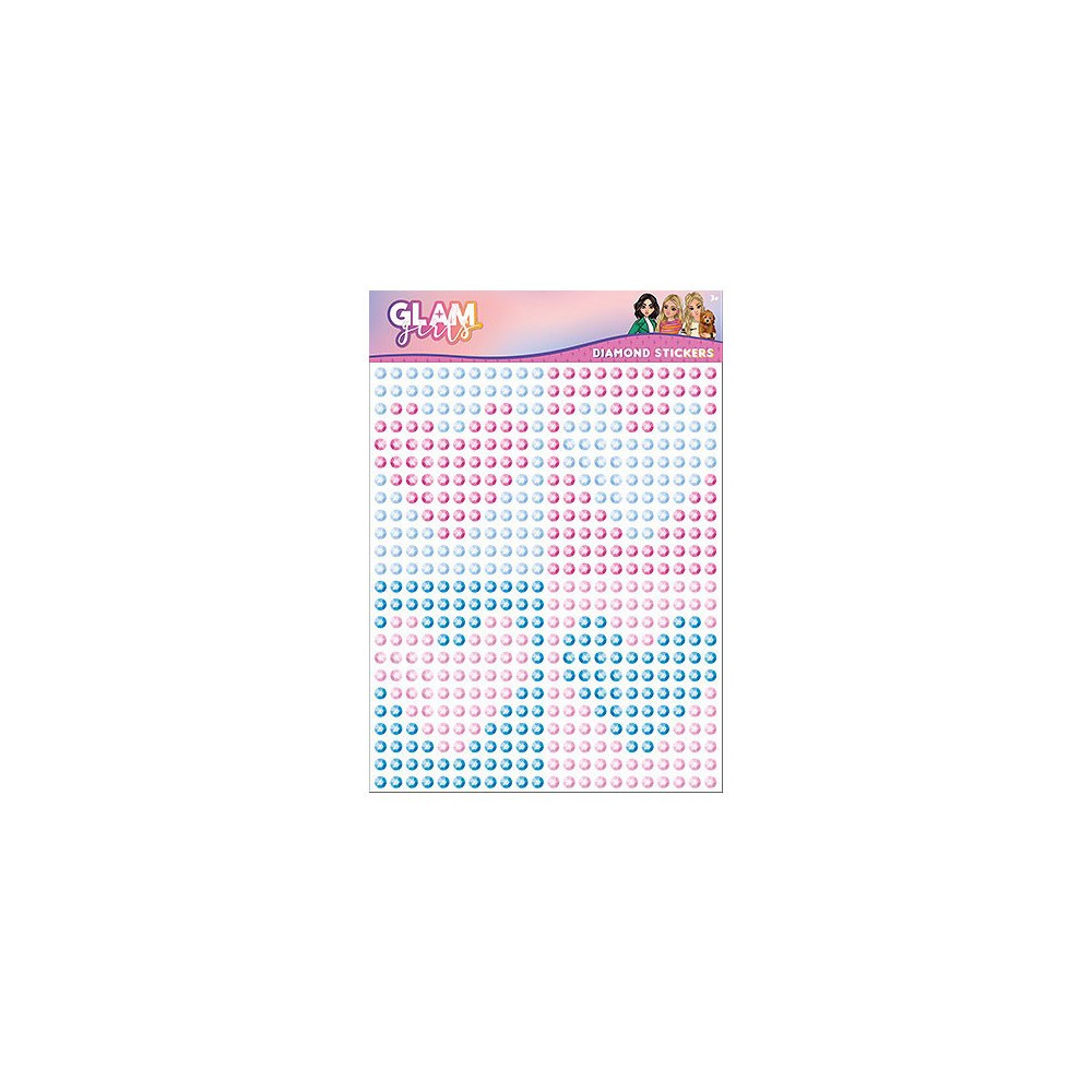 Glam Girls Colorful self-adhesive rhinestone sticker