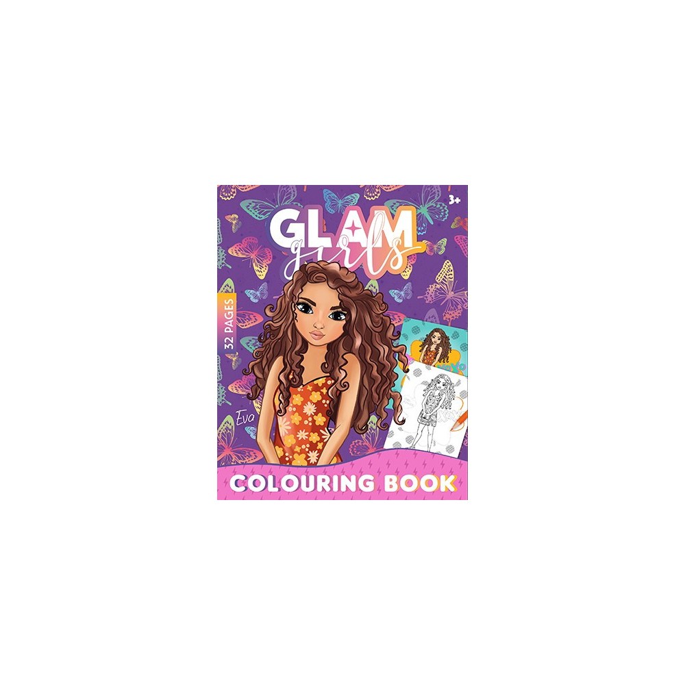 Girl Power Glam Girls Eva Coloring Book 32 pages
