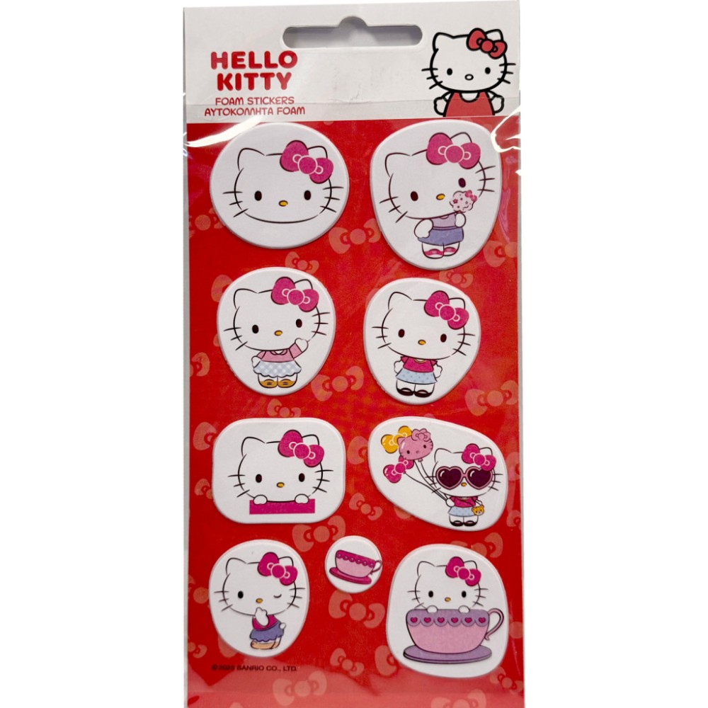 Hello Kitty Cute puffy foam sticker set