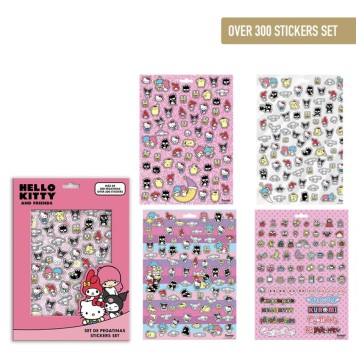 Hello Kitty Friends sticker set, 300 pcs