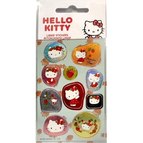 Hello Kitty Garden holographic sticker set