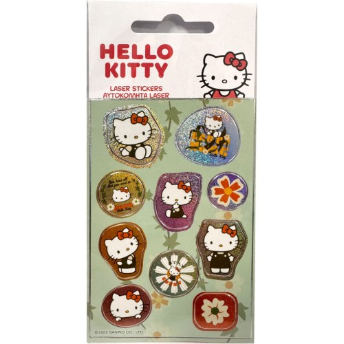 Hello Kitty Grow hologram sticker set