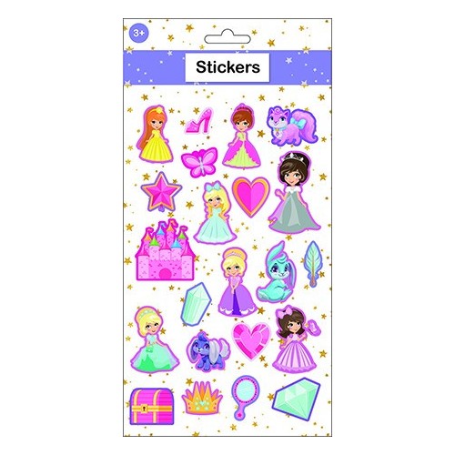 Princess Princess Puffy Foam Sticker Set
