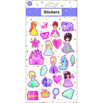 Princess Princess Puffy Foam Sticker Set