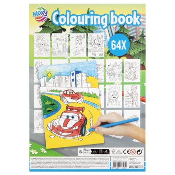 Vehicle Moxy Coloring Book 64 Pages
