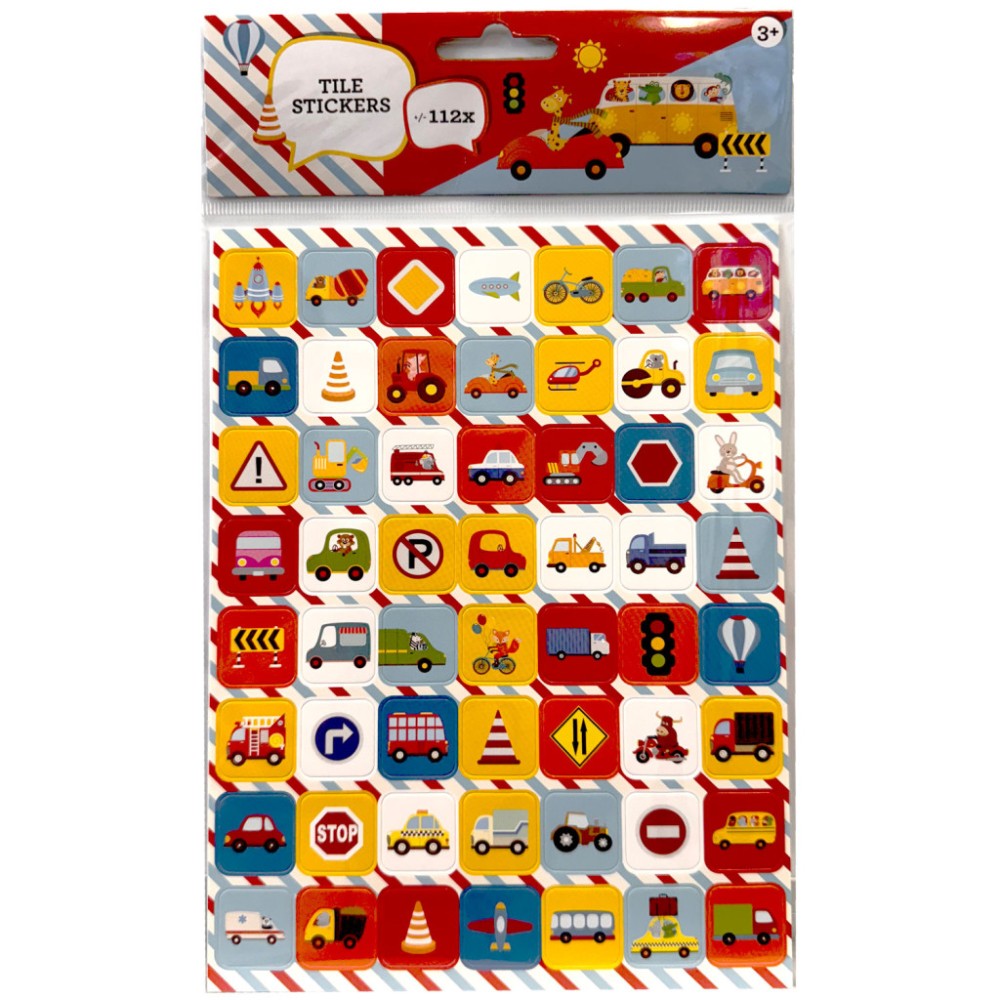 Vehicle Travel sticker set 112 pcs