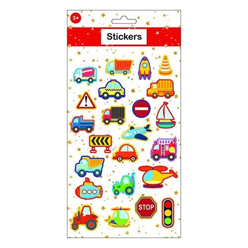 Vehicle puffy foam sticker set