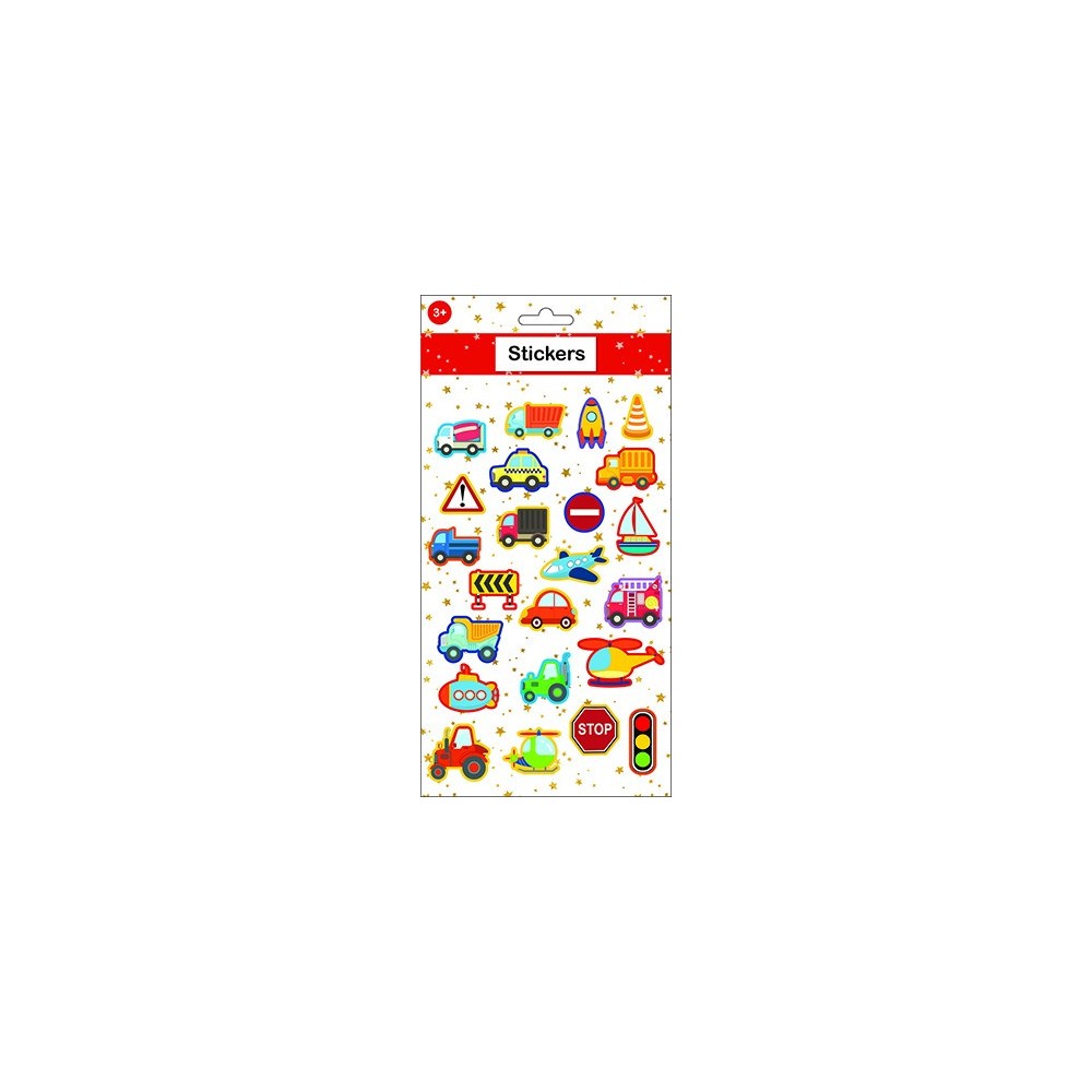 Vehicle puffy foam sticker set